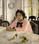 Valentin Serov The girl with peaches  was the painting that inaugurated Russian Impressionism. oil painting picture wholesale